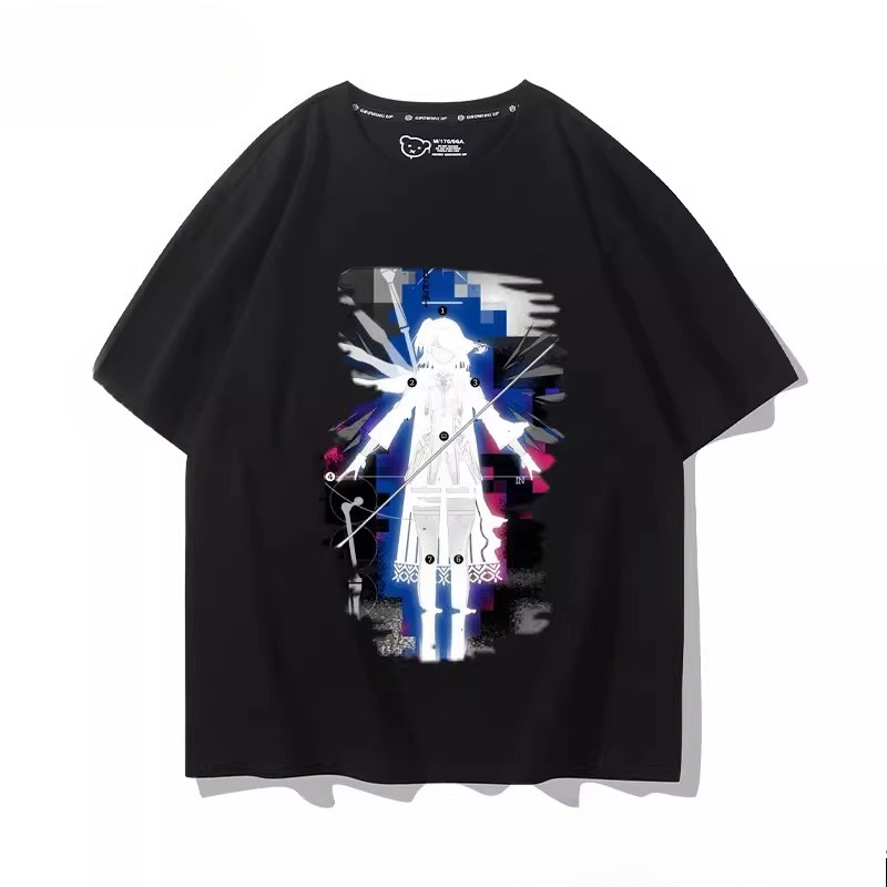 Popular Anime Merchandise - Koszulki z grafiką Anime Arknights, moda